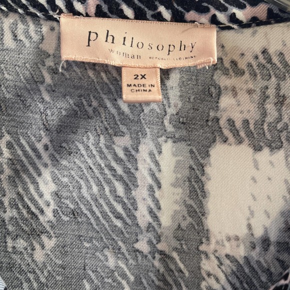 Philosophy  blouse  women’s size 2x - Picture 2 of 3